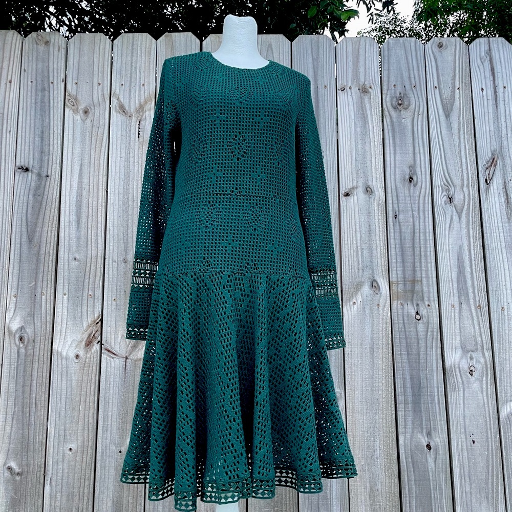 See By Chloe Green Crochet/Knit Dress Size Small